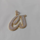 3.00 Ct Real Moissanite Personalized Name Pendant in Silver , Moissanite jewelry gift, personalized necklace