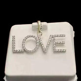 2.Ct Round Cut Real Moissanite Customize Letter Pendant 14K Yellow Gold Plated Birthday Gifts No Chain