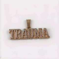 Real Moissanite Men's Pendant | Customizable 3ctw "NAME Pendant" | Hip Hop Charm Necklace | Jewelry Gift for Special Occasions