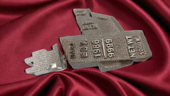 Custom Real Moissanite Men's Pendant in Sterling Silver with 14K White Gold Plating | Personalized Moissanite Jewelry | Men's Luxury Gift