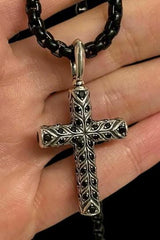 4.00 Ct Round Cut Lab-Created Diamond Cross Pendant In 14k White Gold Plated Silver Ideal Birthday Gift No Chain