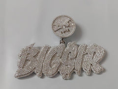 4Ct Real Moissanite Personalized Name Pendant in Silver – Luxury Gift with Shining Stone, Moissanite jewelry gift, personalized necklace