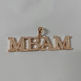 Real Moissanite Pendant| 2ctw Men's Customisable "NAME Pendant"| Custom Charm| Hip Hop Pendant | Moissanite Pendant| Birthday Gift