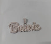 Elegant 3Ct Real Moissanite Name Pendant – Custom Silver Jewelry with Shining Stones – Luxury Gift with Shining Stone, personalized necklace