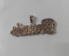 Elegant 3Ct Real Moissanite Name Pendant – Custom Silver Jewelry with Shining Stones – Luxury Gift with Shining Stone, personalized necklace