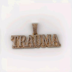 Real Moissanite Men's Pendant | Customizable 3ctw "NAME Pendant" | Hip Hop Charm Necklace | Jewelry Gift for Special Occasions