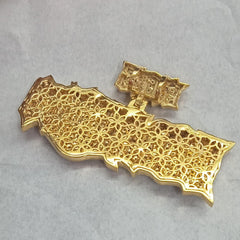 Personalized Moissanite Name Pendant - 3ct, Gold Plated Silver, Iced-Out Gift for Men & Women