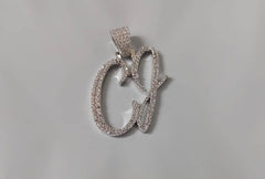 Real Moissanite Pendant| 3ctw Men's Customisable "NAME Pendant"| Custom Charm| Hip Hop Pendant | Moissanite Pendant| Birthday Gift