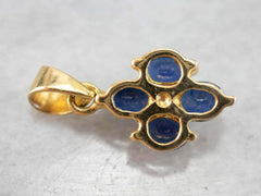 Elegant 1.33 CT Blue Sapphire Pendant Necklace in 14K Yellow Gold Plating – Stunning Gemstone Jewelry