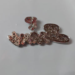 Custom Iced-Out Name Pendant - 2.30ct Moissanite, Gold Plated Silver, Gift for Him & Her