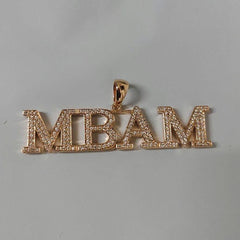 Real Moissanite Pendant| 2ctw Men's Customisable "NAME Pendant"| Custom Charm| Hip Hop Pendant | Moissanite Pendant| Birthday Gift