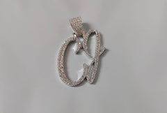 Real Moissanite Pendant| 3ctw Men's Customisable "NAME Pendant"| Custom Charm| Hip Hop Pendant | Moissanite Pendant| Birthday Gift