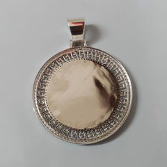 Custom Moissanite Name Pendant, Gold Plated,2.30 ct Moissanite, Sterling Silver, Personalized Jewelry Gift for Men & Women 14K white