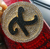 Real Moissanite 2.90 Ct Round Initial Letter _K_ Pendant 14k Yellow Gold Plated |No Chain