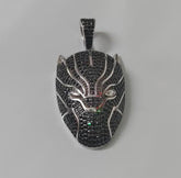 Men's 2CT Round Moissanite Panther Pendant, 14K Yellow Gold Finish, Luxury Charm, Statement Hip Hop Jewelry, Unique Gift for Him, Gift