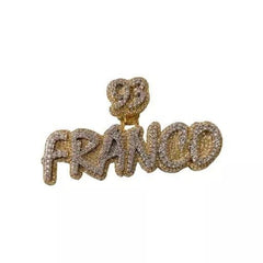 Personalized Moissanite Pendant for Men | 3ctw Custom "NAME Pendant" | Real Hip Hop Charm | Great Birthday Jewelry Gift Idea