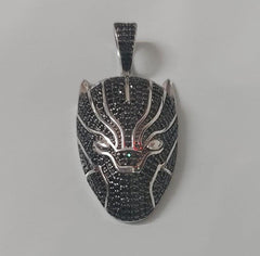 Men's 2CT Round Moissanite Panther Pendant, 14K Yellow Gold Finish, Luxury Charm, Statement Hip Hop Jewelry, Unique Gift for Him, Gift