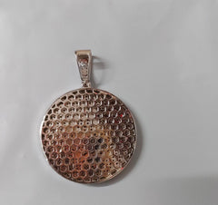 Bitcoin Cryptocurrency Pendant - 14k Yellow Gold Plated 925 Sterling Silver Charm - 2.2 Inch Height with Bail - Unique Crypto Jewelry Gift