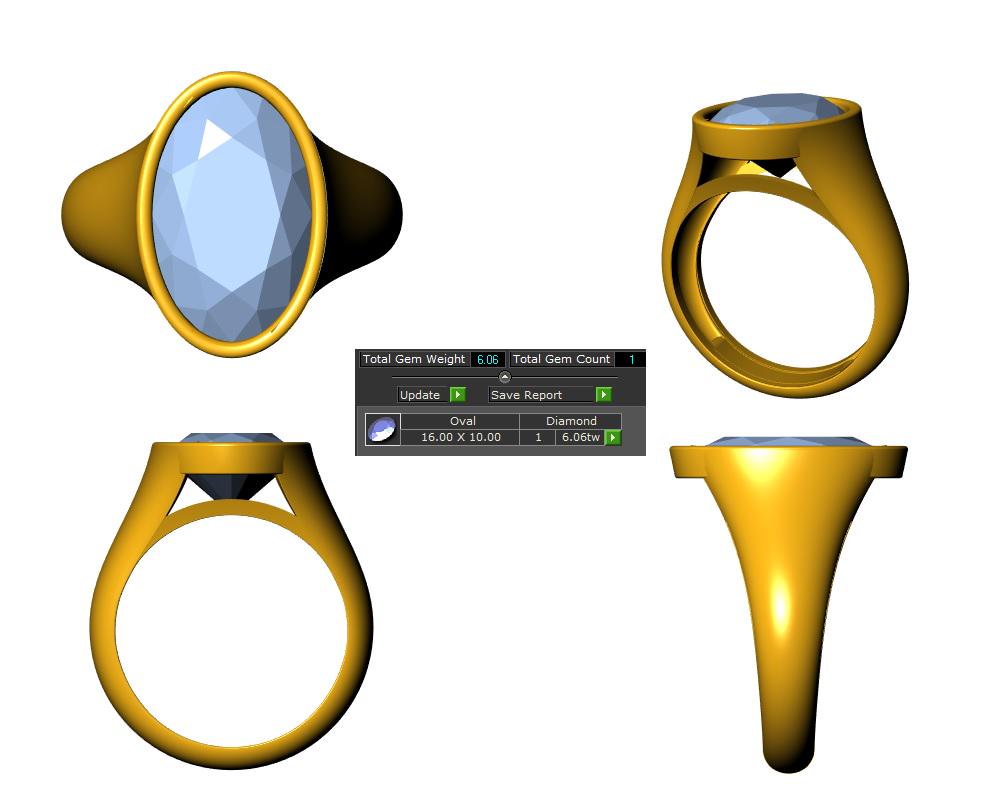 Women's 3.21 CT Oval Cut Real Moissanite Engagement Ring – Sterling Silver with 14K White Gold-Plated Design, Birthday Gift for Her