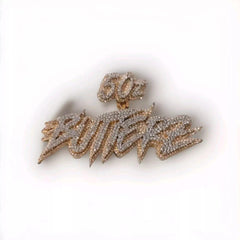 Custom Moissanite "NAME Pendant" | 4ctw Men's Hip Hop Charm Necklace | Real Moissanite Pendant | Unique Birthday Jewelry Gift