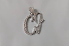 Real Moissanite Pendant| 3ctw Men's Customisable "NAME Pendant"| Custom Charm| Hip Hop Pendant | Moissanite Pendant| Birthday Gift