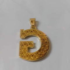 Customizable Men's Moissanite Latter Pendant | 2.9ctw Real Moissanite Hip Hop Charm | Personalized Jewelry | Birthday Gift | Custom Pendant