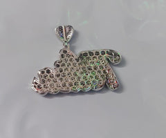 Customizable Men's Moissanite NAME Pendant | 2.5ctw Real Moissanite Hip Hop Charm | Personalized Jewelry | Birthday Gift | Custom Pendant