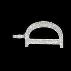 2.0 Ct Round Cut Real Moissanite Men's D Letter Custom Pendant 925 Sterling Silver Ideal Birthday Gift No Chain