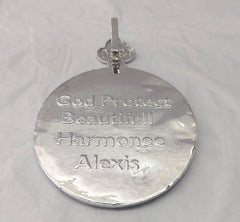 Custom Moissanite Name Pendant – Silver 925 with 14K White Gold Plating | Hip Hop Style Jewelry