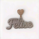 3ctw Custom Moissanite "NAME Pendant" for Men | Real Hip Hop Charm Necklace | Personalized Jewelry Gift for Birthday or Special Occasions