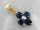Elegant 1.33 CT Blue Sapphire Pendant Necklace in 14K Yellow Gold Plating – Stunning Gemstone Jewelry