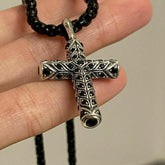 4.00 Ct Round Cut Lab-Created Diamond Cross Pendant In 14k White Gold Plated Silver Ideal Birthday Gift No Chain