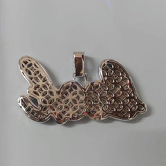 Real Moissanite Pendant| 2ctw Men's Customisable "NAME Pendant"| Custom Charm| Hip Hop Pendant | Moissanite Pendant| Birthday Gift, ice-Out