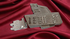 Custom Real Moissanite Men's Pendant in Sterling Silver with 14K White Gold Plating | Personalized Moissanite Jewelry | Men's Luxury Gift