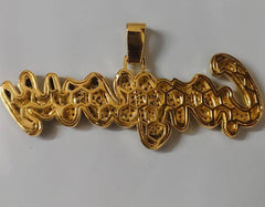 Moissanite Name Necklace, 3ct Real Moissanite, Sterling Silver, Custom Name Pendant, Gift for Him, Birthday, Anniversary, Gift for Her