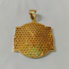 Real Moissanite Pendant| 4ctw Men's Customizable "NAME" Pendant| Custom Charm| Hip Hop Pendant | Moissanite Pendant| Birthday Gift. Silver