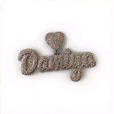 Men's Moissanite Pendant | 3ctw Customizable "NAME Pendant" | Real Hip Hop Charm Necklace | Perfect Jewelry Gift for Birthdays