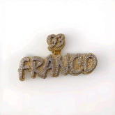 Personalized Moissanite Pendant for Men | 3ctw Custom "NAME Pendant" | Real Hip Hop Charm | Great Birthday Jewelry Gift Idea