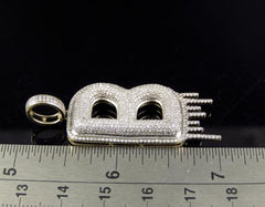 Authentic Moissanite Pendant | 4ctw Customizable Name Letter for Men and Women | Personalized Charm | Hip Hop Jewelry | Ideal Birthday Gift