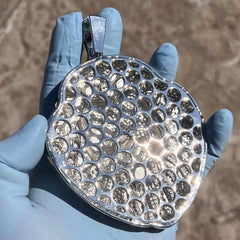 Bold 6CT Moissanite Lion Pendant for Men, 14K Yellow Gold-Plated, Statement Charm Necklace, Hip Hop Jewelry, Eye-Catching Gift for Him