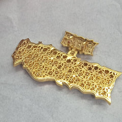 Personalized Moissanite Name Pendant - 3ct, Gold Plated Silver, Iced-Out Gift for Men & Women