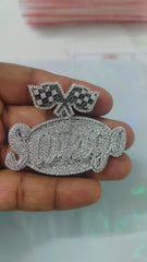 Real Moissanite Pendant| 5ctw Men's Customisable "NAME Pendant"| Custom Charm| Hip Hop Pendant | Moissanite Pendant| Birthday Gift