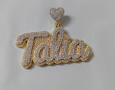 Customizable Men's Moissanite NAME Pendant | 2.5ctw Real Moissanite Hip Hop Charm | Personalized Jewelry | Birthday Gift | Custom Pendant