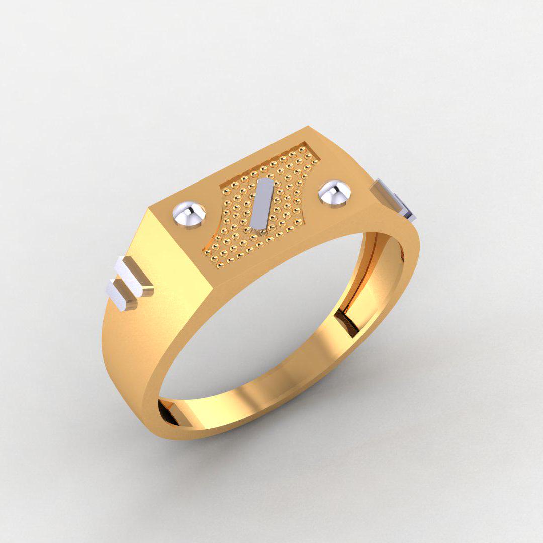 Luxury Men's 925 Silver Ring, 14K White & Yellow Gold Plating, High Quality, Diamond-Free Band, Perfect Gift for Him, Wedding or Casual Wear