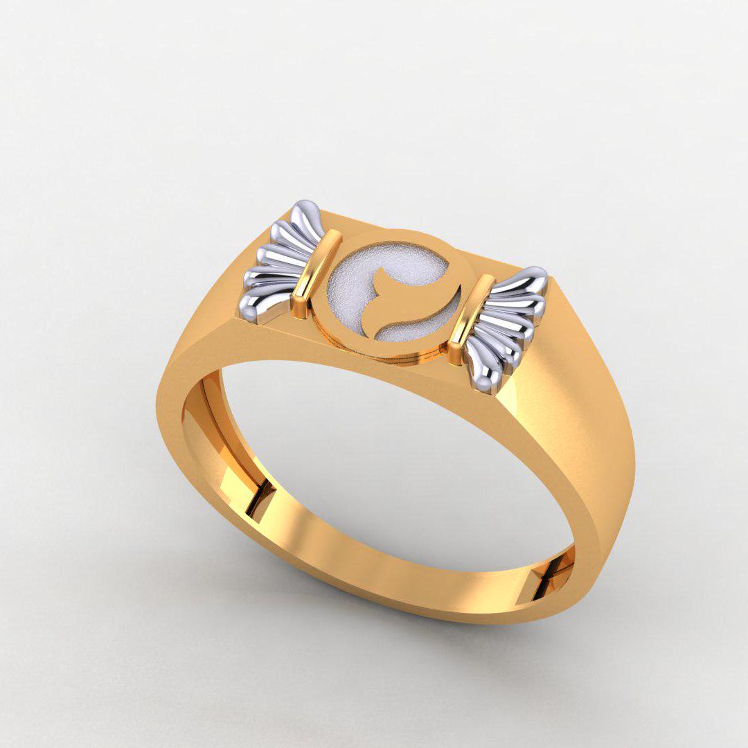 Luxury Men's 925 Silver Ring, 14K White & Yellow Gold Plating, High Quality, Diamond-Free Band, Perfect Gift for Him, Wedding or Casual Wear