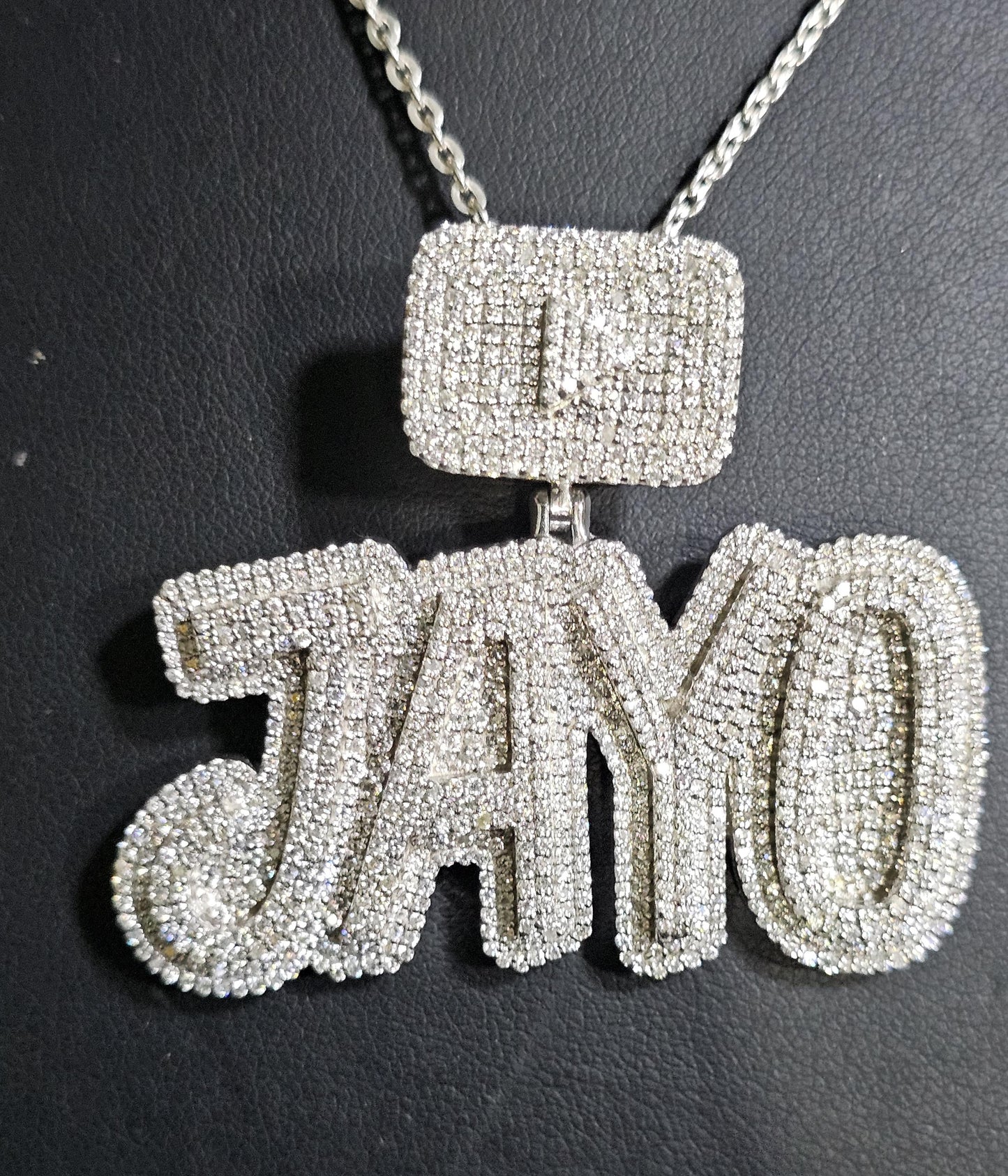 Authentic Moissanite Pendant | 4ctw Customizable Name Pendant for Men and Women | Personalized Charm | Hip Hop Jewelry | Ideal Birthday Gift