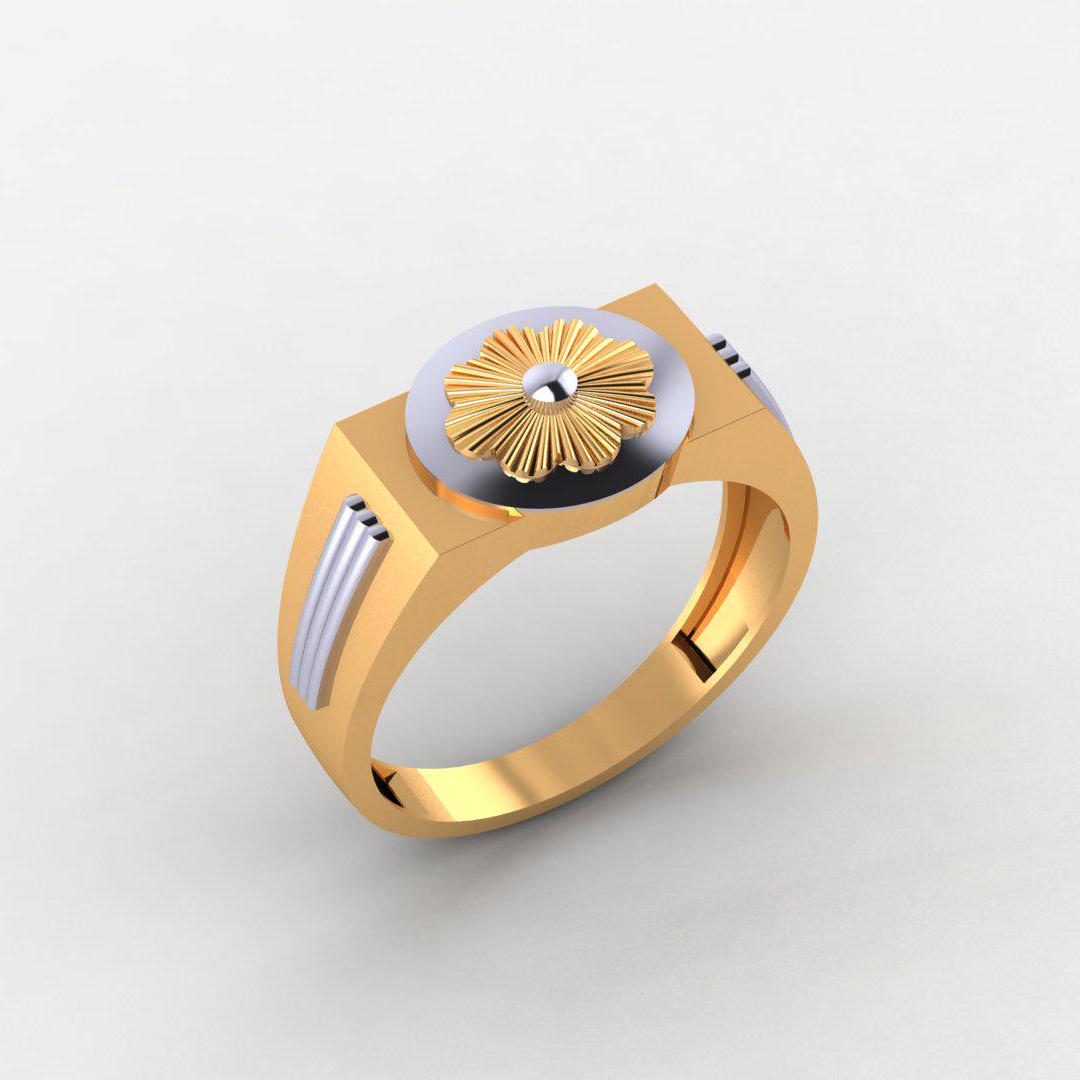 Luxury Men's 925 Silver Ring, 14K White & Yellow Gold Plating, High Quality, Diamond-Free Band, Perfect Gift for Him, Wedding or Casual Wear