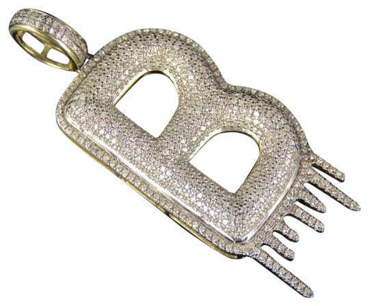 Authentic Moissanite Pendant | 4ctw Customizable Name Letter for Men and Women | Personalized Charm | Hip Hop Jewelry | Ideal Birthday Gift