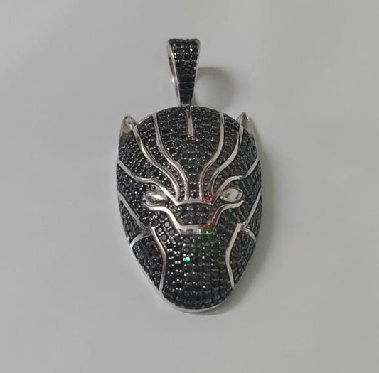 Men's 2CT Round Moissanite Panther Pendant, 14K Yellow Gold Finish, Luxury Charm, Statement Hip Hop Jewelry, Unique Gift for Him, Gift