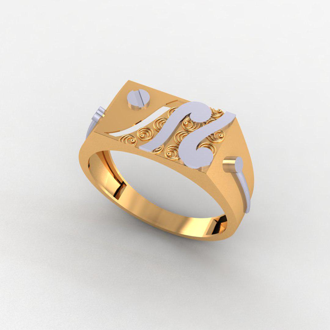 Luxury Men's 925 Silver Ring, 14K White & Yellow Gold Plating, High Quality, Diamond-Free Band, Perfect Gift for Him, Wedding or Casual Wear